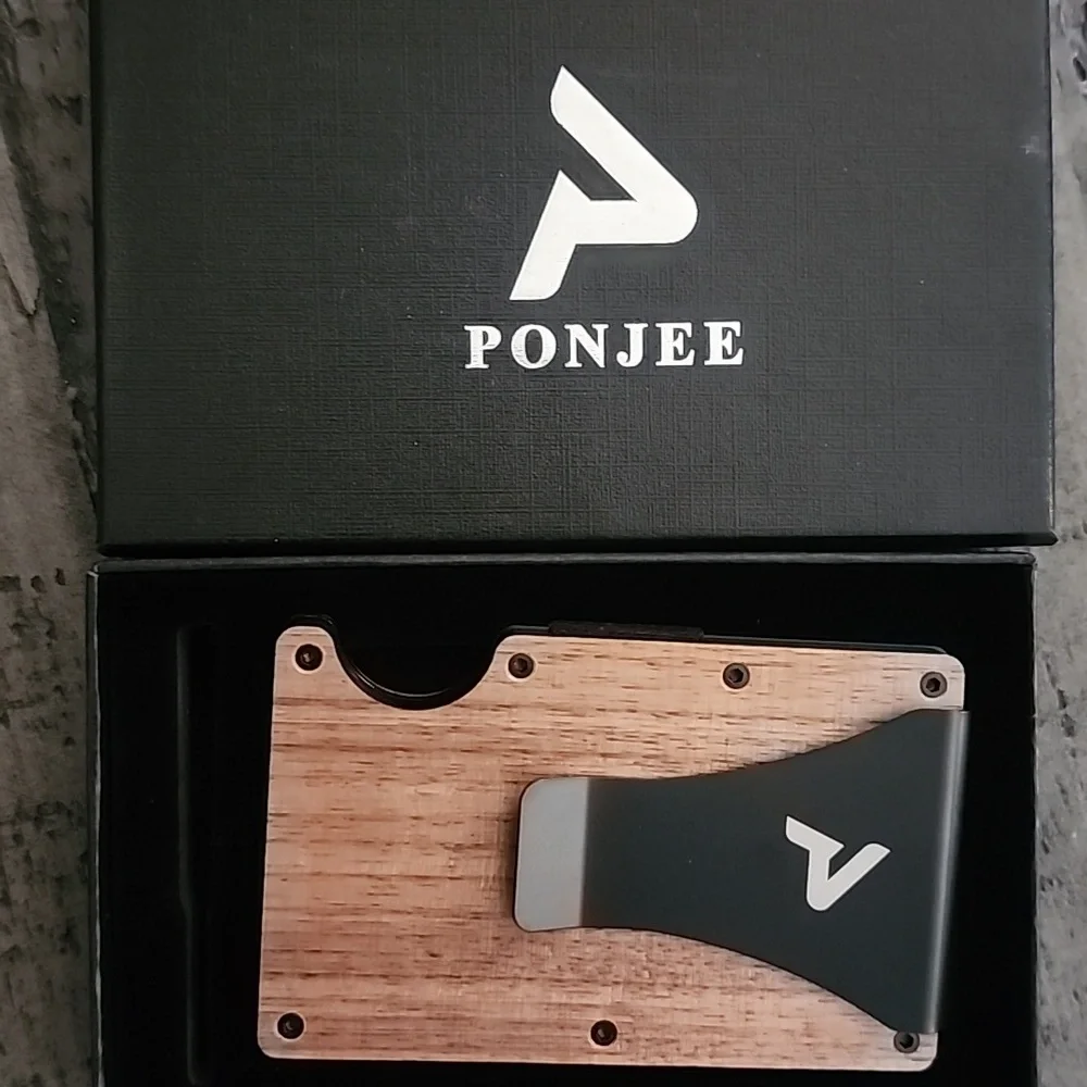 Men's Black and Brown Wallet